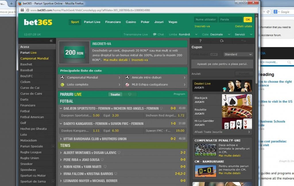 Site officiel de Bet365.com