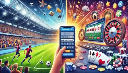 Apostas desportivas e casinos online