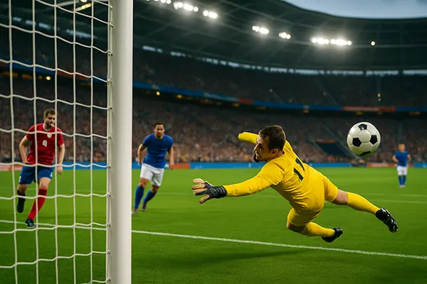 torwart rettet ball